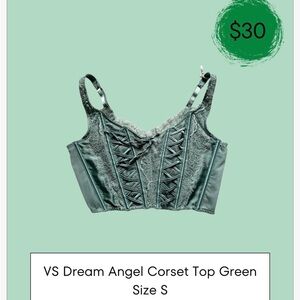 Victoria's Secret Green Corset Top
